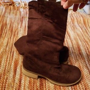Girls bongo brown tall boots 6.5